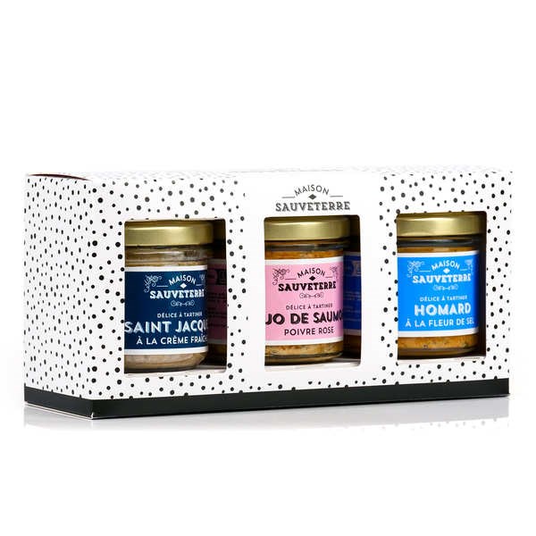 Assortiment de 3 terrines de la mer