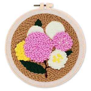 Punch needle bouquet de fleurs 20x2