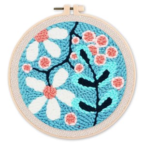 Punch needle explosion de fleurs bl