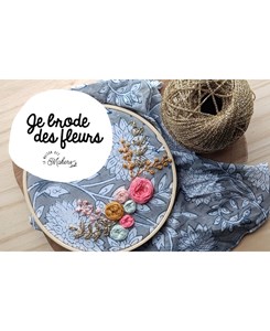Kit broderie : je brode des fleu