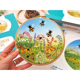 Kit de broderie d’abeilles et de