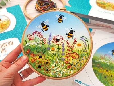 Kit de broderie d’abeilles et de
