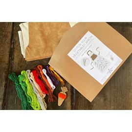 Un kit de broderie diy et un tab