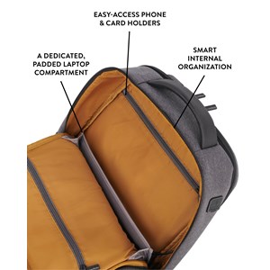 Sac à dos ordinateur rfid script Noir