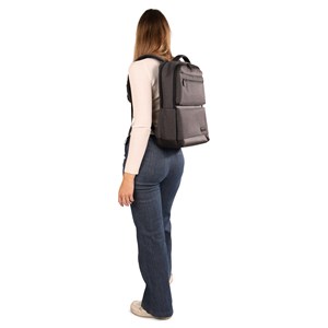 Sac à dos ordinateur rfid script Gris