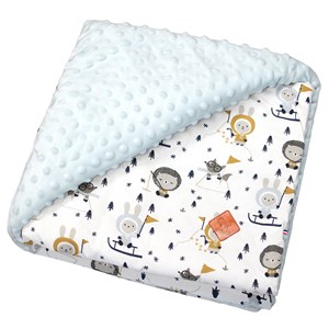 Couverture réversible en minky eskimo
