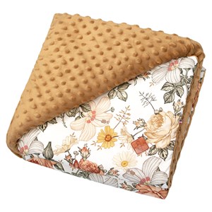 Couverture réversible minky néo camel