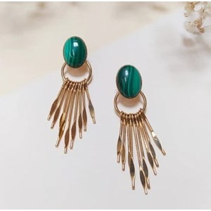 Boucles edmond p malachite