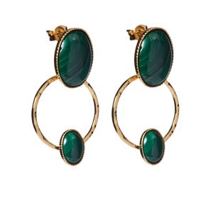 Boucles sila malachite