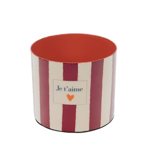 Set de 2 cache-pots je t'aime