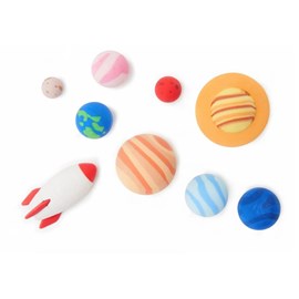 Set de 9 gommes systeme solaire