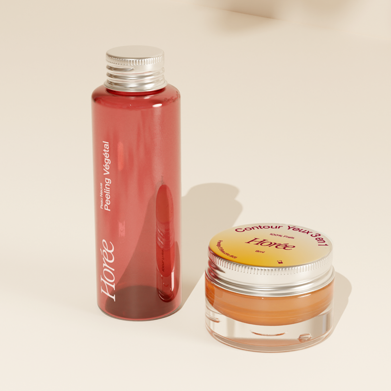 Duo illuminateur-peeling & contour yeux