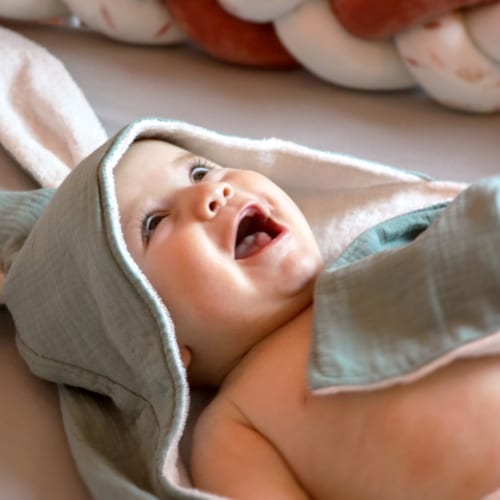 Monsieur Bébé - Cape, sortie de bain - 100 x 100 cm