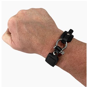 Bracelet manille homme anti-ondes  noir