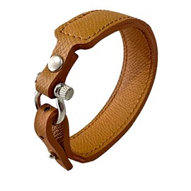 Bracelet manille homme anti-ondes  camel