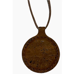 Pendentif en liège anti-ondes  marron