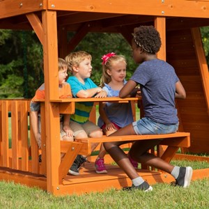 Grande aire de jeux en cèdre playset sk