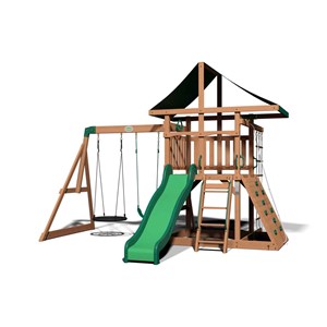 Aire de jeux en bois de cèdre pour 9 en