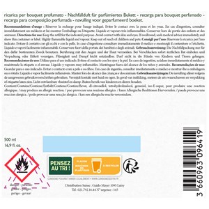 Recharge parfum pour voiture blanc coton