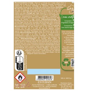 Recharge bouquet 250ml vanille d'or