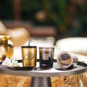 Bougie déco parfumée vanille d'or