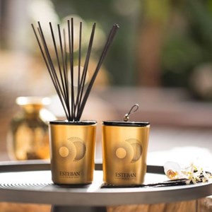 Bougie déco parfumée vanille d'or