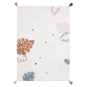 Tapis coton monsteras par lilipinso