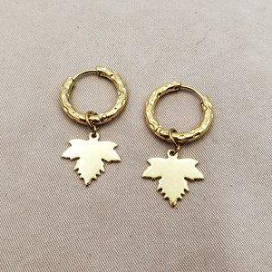 Mini créoles automne – charms amovibles