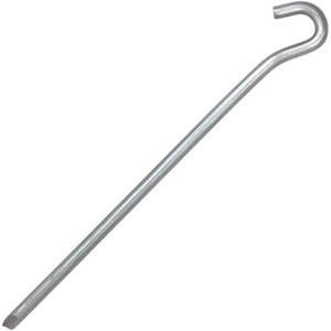 6 piquets de tente cao acier 230mm 7mmø