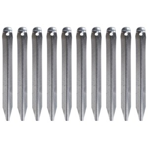 10 piquets de tente cao cornières acier