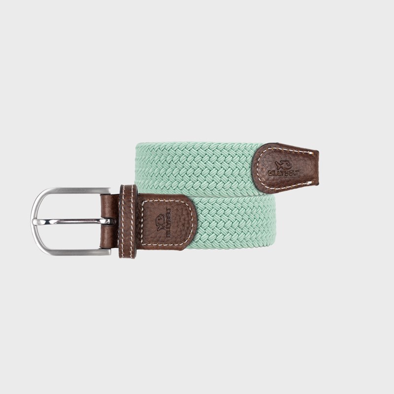 Billybelt - Ceinture tressée vert d'eau - t1