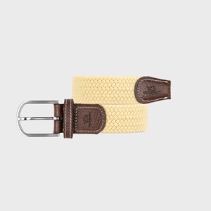 Ceinture tressée jaune topaze - t1