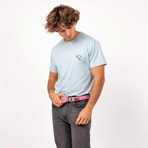 Ceinture tressée misty rose - t1