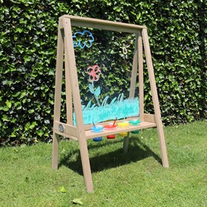 Chevalet en bois marron clair pour enfa