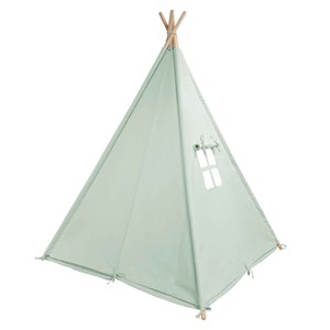 Tente tipi vert pour enfant bois fsc et