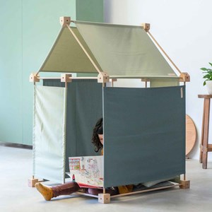 Jeu de construction géant en bois et ti