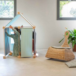 Jeu de construction géant en bois et ti