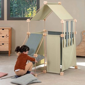 Jeu de construction géant en bois et ti