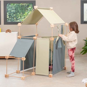 Jeu de construction géant en bois et ti