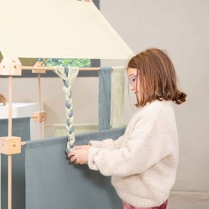 Jeu de construction géant en bois et ti