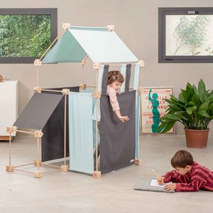 Jeu de construction géant en bois et ti