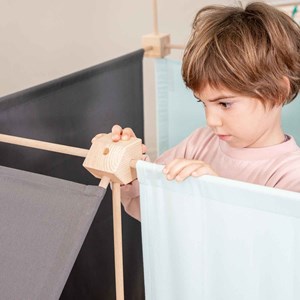 Jeu de construction géant en bois et ti