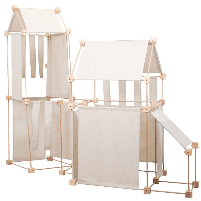 Jeu de construction géant en bois et ti