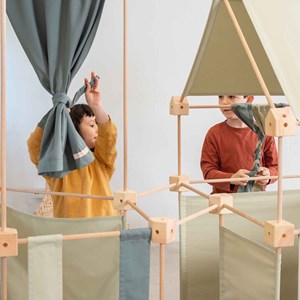 Jeu de construction géant en bois et ti