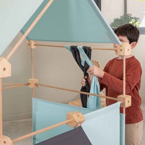 Jeu de construction géant en bois et ti