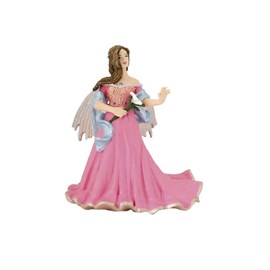 Figurine elfe rose au lys