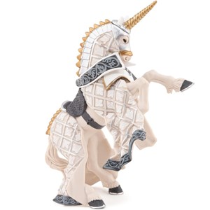 Cheval maître des armes cimier licorne