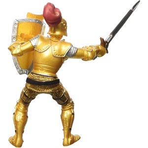 Figurine chevalier or en armure