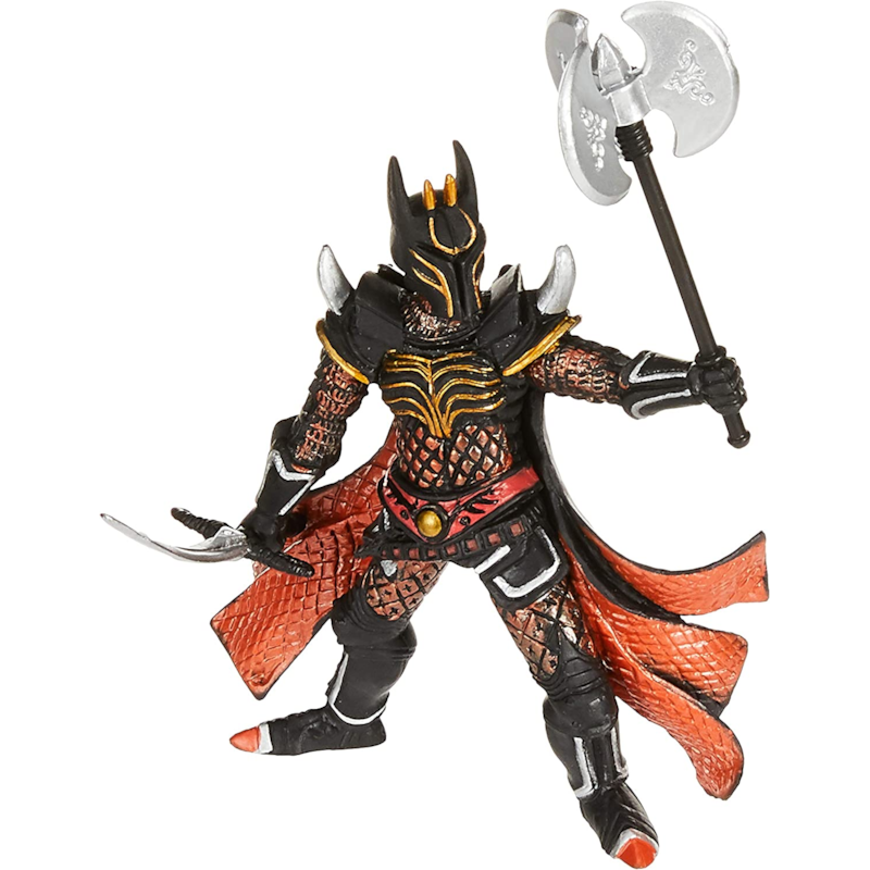 Figurine chevalier triple hache