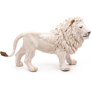 Figurine lion blanc